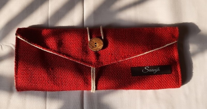Saanjh Jute 3-Fold Envelope Pouch